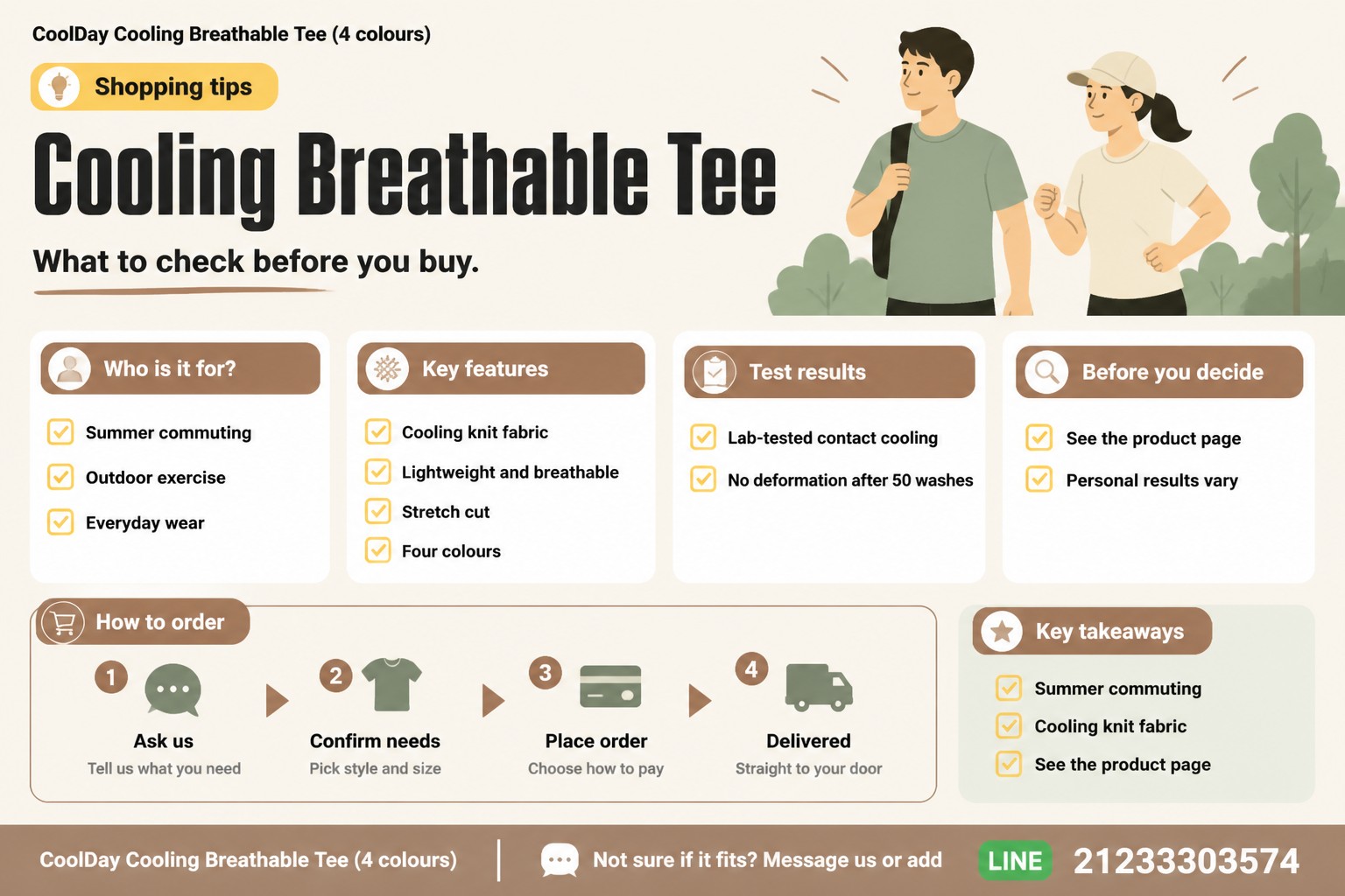 Apparel sample imageNatural minimal card (standard)