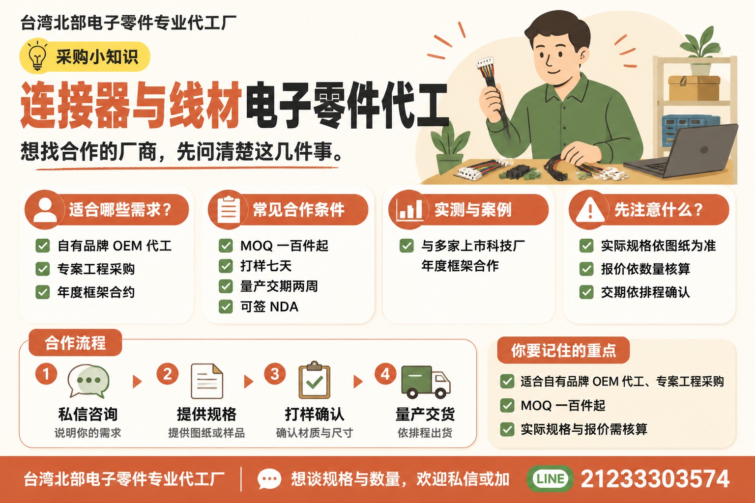 电子零件代工示范图温暖生活图卡（标准）